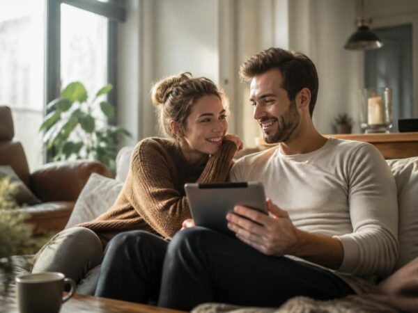 créez une ambiance romantique pour votre date à la maison grâce à votre tablette samsung galaxy, idéale pour partager des moments intimes et inoubliables.